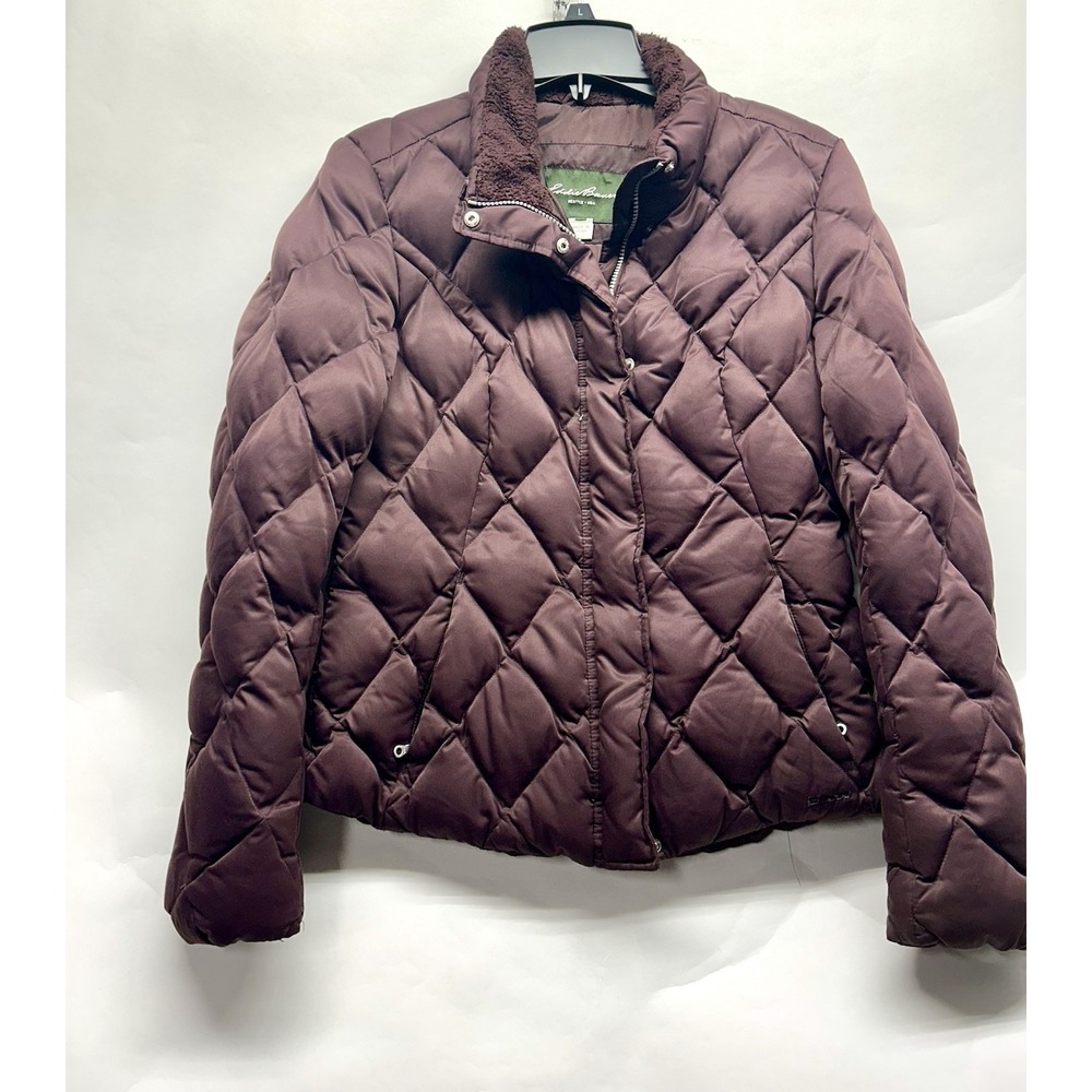 Eddie Bauer EB650 Fill Power Women's Purple Medium Goose Down Coat (HU)